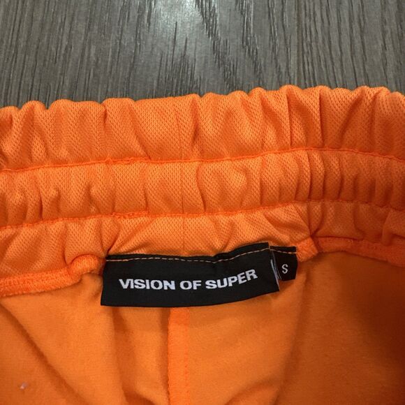 Vision of Super Flames Pants Orange Ankle Zip Drawstring Men's Size Small - Picture 7 of 9